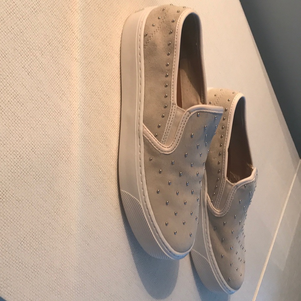Coach loafers with silver ball detail